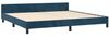 Doppelbett, Bettgestell Modernen ohne Matratze Dunkelblau 200x200 cm Samt d2084e Bild 5
