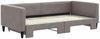 vidaXL Tagesbett Ausziehbar Taupe 100x200 cm Stoff 3196586 Bild 3