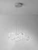 Nova Luce 9019723 CONCETO LED Pendelleuchte 60cm 3500K Chrom Kristall Bild 4