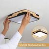 BlingBin LED Deckenleuchte 25 W, Warmweiß, 3000 K, Holzoptik, Deckenlampe für Innenbereich, 2500LM, LED fest integriert, Warmweiß, Naturholz Ceiling Light Für Wohnzimmer, Küche, Schlafzimmer Bild 4