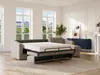 Vente-unique - DARIELO Sofa Stoff Schokoladenbraun - B 223 cm152 cm x H 85 cm x L 295 cm Bild 3