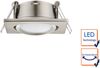 Eckiger LED Einbaustrahler Decke 3er Set Spot schwenkbar Nickel matt 5 Watt Bild 3
