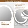 Ø 30 cm Dimmbarer Kosmetikspiegel mit Beleuchtung & Touchschalter & Speicherfunktion Bild 4