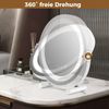 Ø 30 cm Dimmbarer Kosmetikspiegel mit Beleuchtung & Touchschalter & Speicherfunktion Bild 3