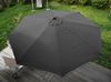 Sonnenschirm Florida, Gartenschirm Marktschirm, Ø 3,5m Polyester/Holz 7kg ~ dunkelgrau Bild 4