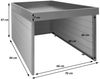 XL Mähroboter-Garage mit Pflanzkasten HWC-L45, Dach Unterstand für Rasenmäher, WPC Metall 47x70x94cm ~ Eiche-Optik Bild 3
