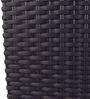 Polyrattan Pflanztopf mit Einsatz 50,5cm anthrazit Blumentopf Pflanztopf Kübel Bild 5