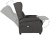 vidaXL Massagesessel Dunkelgrau Stoff 348517 Bild 5