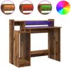 vidaXL Schreibtisch mit Regal Altholz 97 x 45 x 90 cm Holzwerkstoff 875240 Bild 4