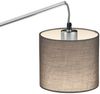 Tischlampe, Stoff Schirm grau, Höhe 47 cm, PADME Bild 4