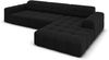 Micadoni Ecksofa Jennifer 4-Sitzer Rechts Samt Schwarz Bild 3