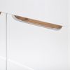Badmöbel Waschplatz Set mit 80cm Waschtisch & LED-Spiegelschrank SOLNA-56 in Hochglanz weiß, B/H/T ca.: 80/200/46 cm Bild 5