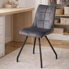 2er Set MISCHA Esszimmerstuhl grau Bild 2