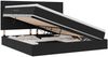 vidaXL Bett mit Stauraum und LED mit LED Schwarz 200 x 200 cm Samt 3372689 Bild 2