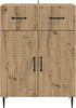 vidaXL Sideboard Artisan-Eiche 66 x 34,5 x 89,5 cm Holzwerkstoff 894874 Bild 4