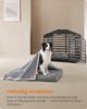 Feandrea Hundebett, Hundekissen XL, für große Hunde, flauschige Hundematte, Plüsch, 110 x 73 cm, weiche Polsterung, waschbar, rutschfest, schiefergrau Bild 4