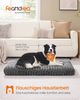 Feandrea Hundebett, Hundekissen XL, für große Hunde, flauschige Hundematte, Plüsch, 110 x 73 cm, weiche Polsterung, waschbar, rutschfest, schiefergrau Bild 2