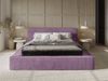 Polsterbett Doppelbett MODESTO Komplettset 140x200cm in Stoff Lincoln Flieder Bild 2