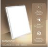 B.K.Licht - LED Deckenlampe mit indirektem Licht, Flach, Neutralweißes Licht, IP44, Panel, LED Lampe, Deckenleuchte, Badezimmer Lampe, Wohnzimmerlampe, Küchenlampe, 42 x 42 x 3 cm, Weiß Bild 4