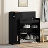vidaXL Schuhschrank mit Regal Schwarz Eichen-Optik 100,5 x 28 x 100 cm 871388 Bild 4