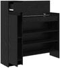 vidaXL Schuhschrank mit Regal Schwarz Eichen-Optik 100,5 x 28 x 100 cm 871388 Bild 5