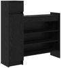 vidaXL Schuhschrank mit Regal Schwarz Eichen-Optik 100,5 x 28 x 100 cm 871388 Bild 2