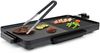 Elektro-Tischgrill XL, BBQ-Grill & Bratplatte, 49 x 27 cm, 2000 W, mit Grillzange Bild 3