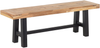 Gartentisch Set SCANIA Akazienholz 170x80x74 cm Schwarz Bild 5