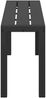 vidaXL Gartenbank Schwarz 100 x 28 x 45 cm Stahl 42001771 Bild 5