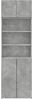vidaXL Hochschrank Betongrau 70x42,5x225 cm Holzwerkstoff 3281318 Bild 4