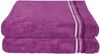 Schiesser Duschtuch Skyline Color, 2er Set, mit Webbordüre, 100% Baumwolle Violett Bild 5