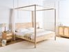 Himmelbett Holz HAUTERIVES 180 x 200 cm Hellbraun Bild 3