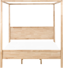 Himmelbett Holz HAUTERIVES 180 x 200 cm Hellbraun Bild 4