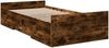 Einzelbettgestell Design für Erwachsene mit Schubladen Räuchereiche 75x190 cm Holzwerkstoff d3714e Bild 3