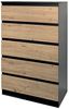 HTI-Living Kommode Kommode mit 5 grifflosen Schubladen (Stück, 1 St, 1 Kommode), Anrichte Sideboard Schrank Bild 2