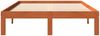 vidaXL Massivholzbett ohne Matratze Wachsbraun 140x200 cm Kiefernholz 844171 Bild 4