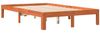 vidaXL Massivholzbett ohne Matratze Wachsbraun 140x200 cm Kiefernholz 844171 Bild 3