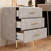 Kommode Velia Grau 70 x 78.5 cm mit 3 Schubladen Vicco Bild 5