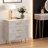 Kommode Velia Grau 70 x 78.5 cm mit 3 Schubladen Vicco Bild 2