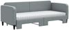 vidaXL Tagesbett Ausziehbar mit Matratze Hellgrau 80x200 cm Stoff 3196829 Bild 3