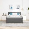 vidaXL Boxspringbett Hellgrau und Weiß 140 x 190 cm Cordstoff 3337511 Bild 4