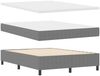 vidaXL Boxspringbett Hellgrau und Weiß 140 x 190 cm Cordstoff 3337511 Bild 5