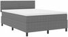 vidaXL Boxspringbett Hellgrau und Weiß 140 x 190 cm Cordstoff 3337511 Bild 2