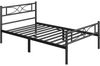 Yaheetech Metallbett, Bettrahmen mit Kopfteil Gästebett mit Lattenrost für Schlafzimmer Bild 4