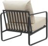 CLP Lounger Manea mit Metallgestell,creme Kunstleder Bild 5