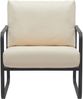 CLP Lounger Manea mit Metallgestell,creme Kunstleder Bild 3