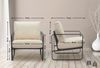 CLP Lounger Manea mit Metallgestell,creme Kunstleder Bild 2