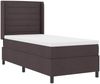 vidaXL Boxspringbett mit Matratze Dunkelbraun 200 x 90 cm Stoff 3341563 Bild 4