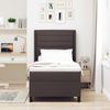 vidaXL Boxspringbett mit Matratze Dunkelbraun 200 x 90 cm Stoff 3341563 Bild 3