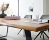 Esstisch Edge 180x90 XL Akazie Natur Metall Schräg Live-Edge Bild 5